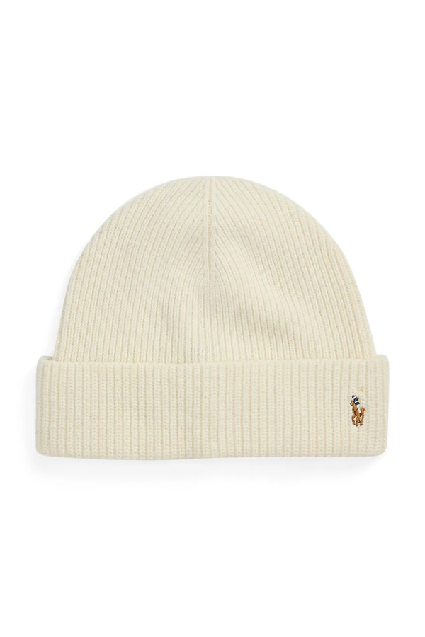 Шапка з додаванням вовни Polo Ralph Lauren колір бежевий фото 2