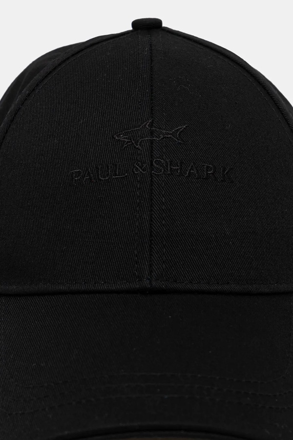 Бавовняна бейсболка Paul&Shark колір чорний