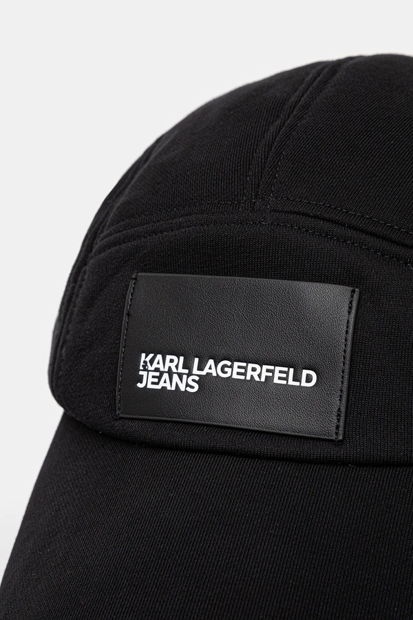 Кепка Karl Lagerfeld Jeans колір чорний