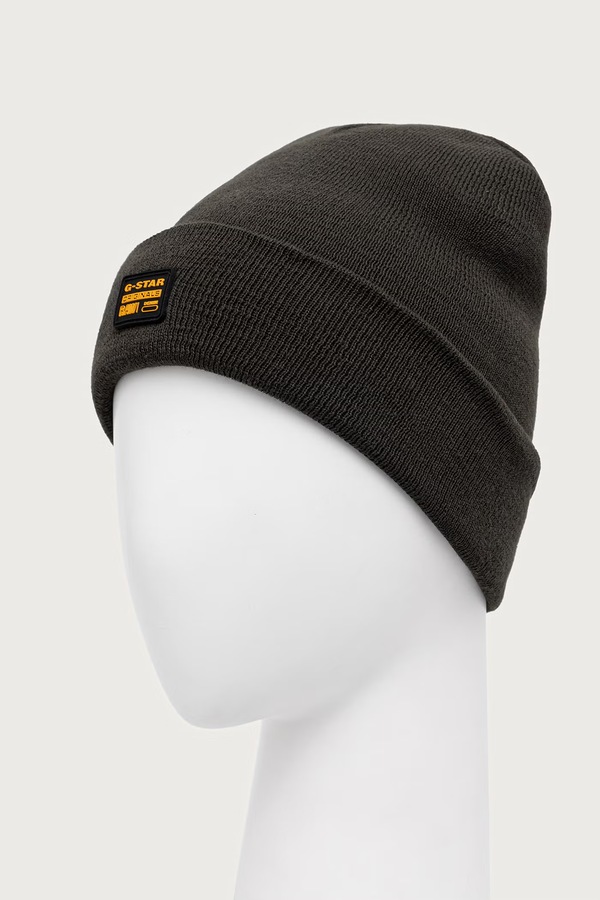 Шапка beanie чоловіча з бавовною G-Star Effo колір зелений фото 2