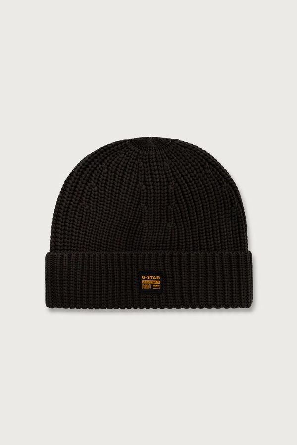 Шапка beanie чоловіча з віскозою G-Star Originals Fisherman колір зелений
