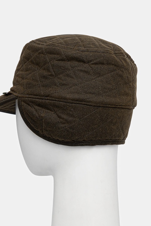 Бавовняний кашкет Barbour колір зелений фото 4