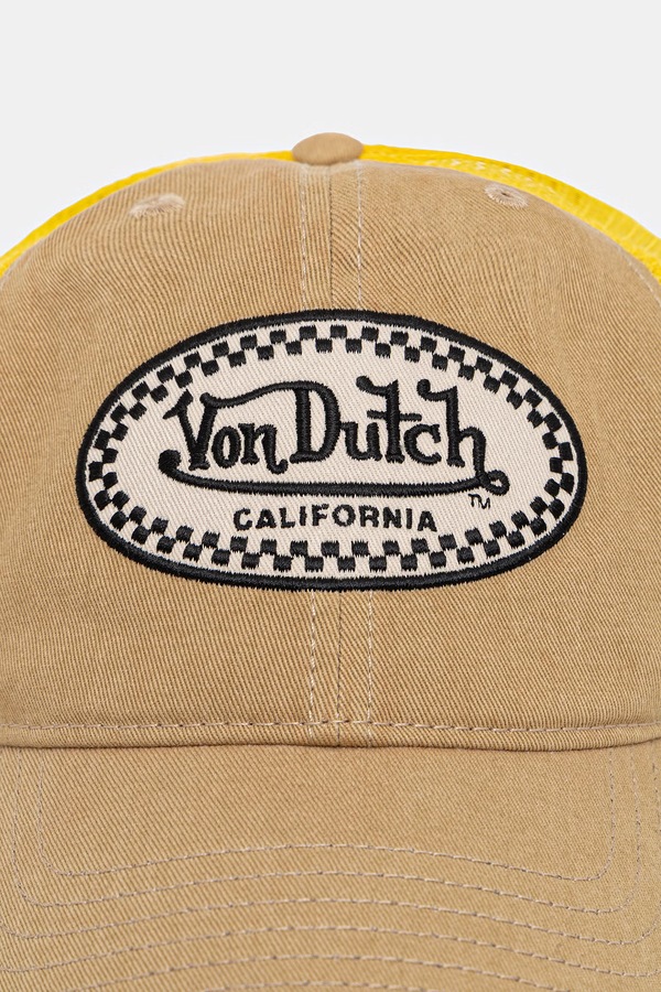 Кепка-тракер мужская Von Dutch цвет желтый