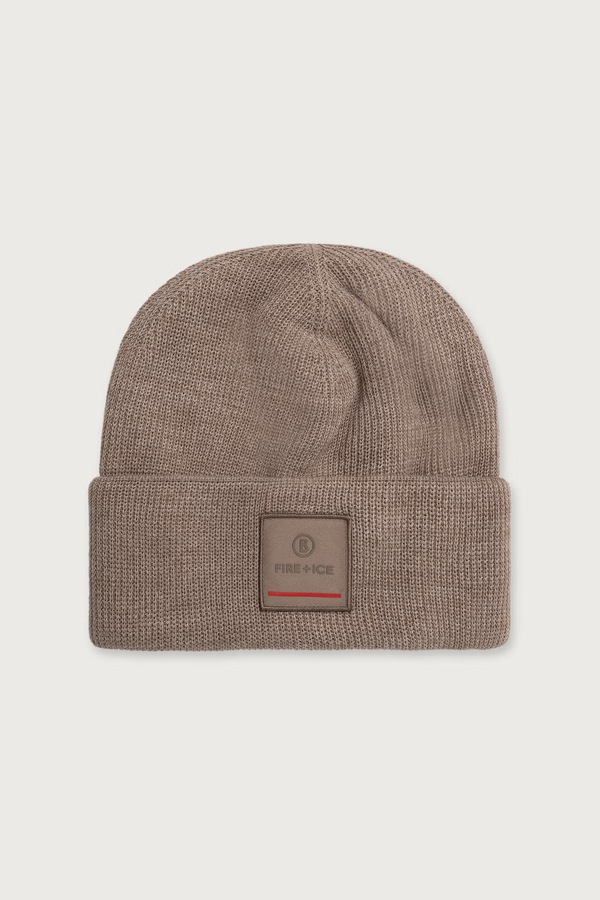Шапка beanie мужская из добавлением шерсти BOGNER Fire+Ice TAREK цвет бежевый