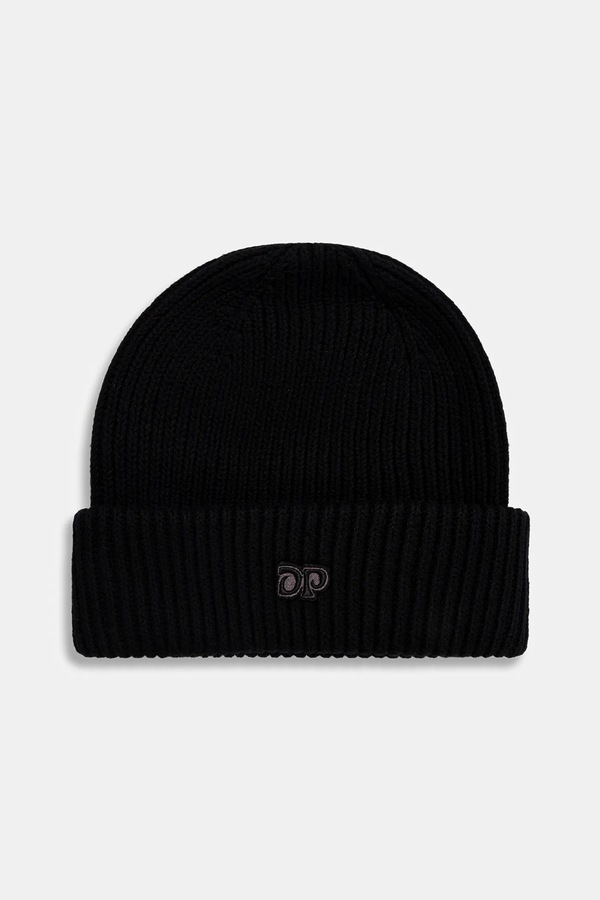 Хлопковая шапка Daily Paper Knitted Beanie цвет черный