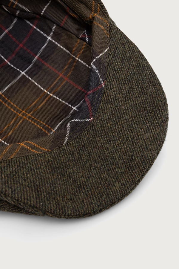 Кашкет чоловічий з додаванням вовни Barbour колір зелений фото 4