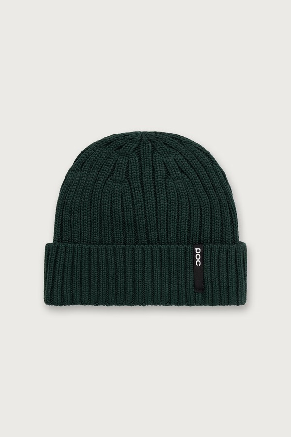 Шапка beanie з вовною POC колір зелений