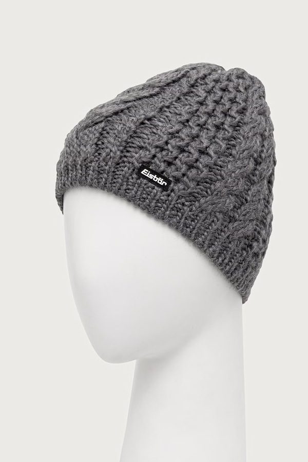 Шапка beanie з вовною Eisbar Afra MÜ колір сірий фото 2