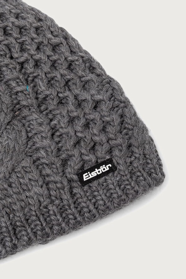 Шапка beanie з вовною Eisbar Afra MÜ колір сірий фото 3