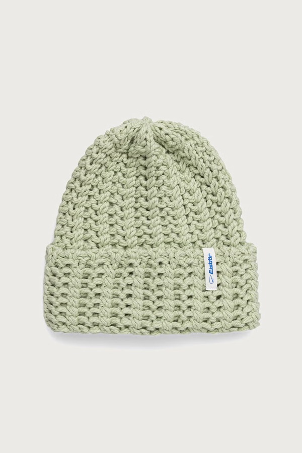 Вовняна шапка Eisbar beanie Selda MÜ колір зелений