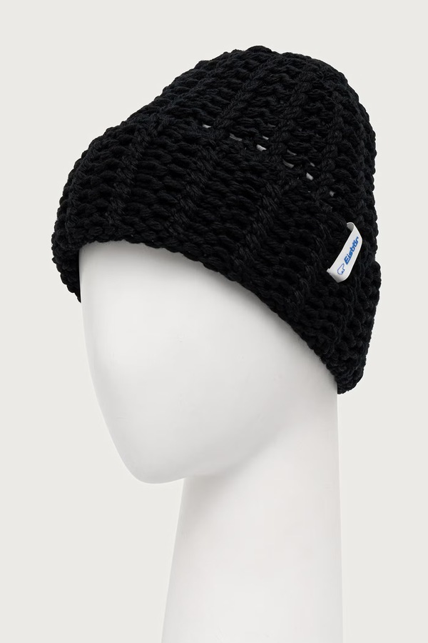 Вовняна шапка Eisbar beanie Selda MÜ колір чорний фото 2