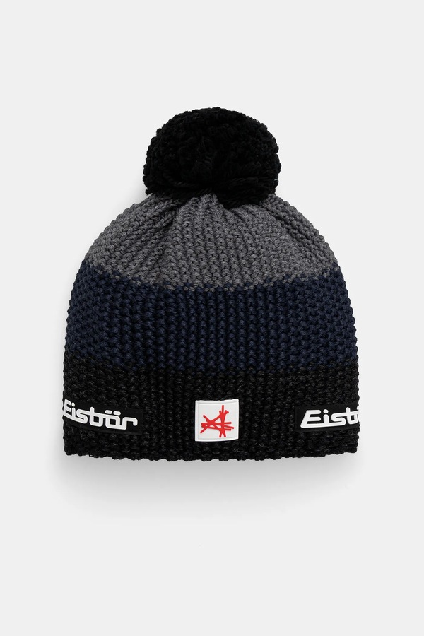 Шапка с примесью шерсти Eisbar Star Pompon MÜ SA цвет синий