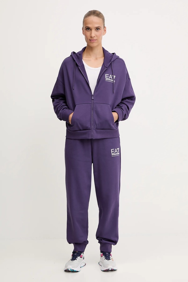 Спортивный костюм EA7 Emporio Armani цвет фиолетовый