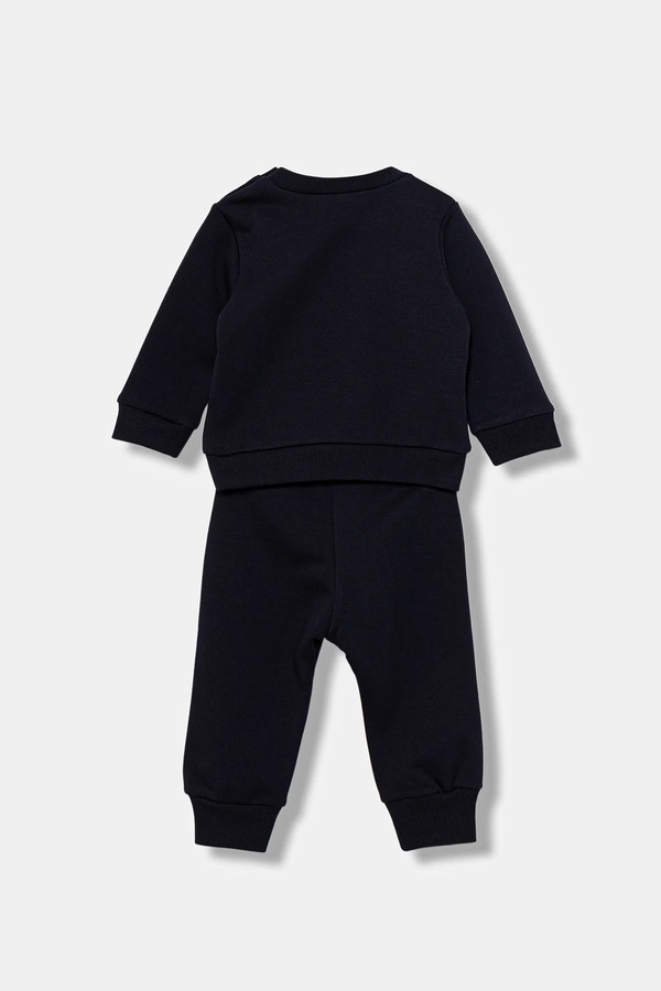 Дитячий бавовняний костюм Marni MS1B-SET OVERALLS 2-pack колір синій