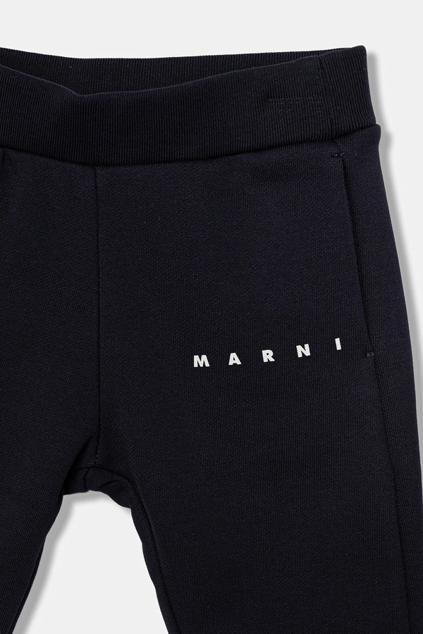 Дитячий бавовняний костюм Marni MS1B-SET OVERALLS 2-pack колір синій фото 4