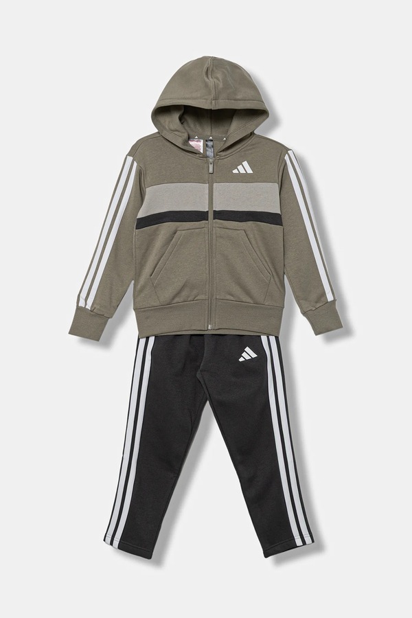 Дитячий спортивний костюм adidas колір зелений фото 2