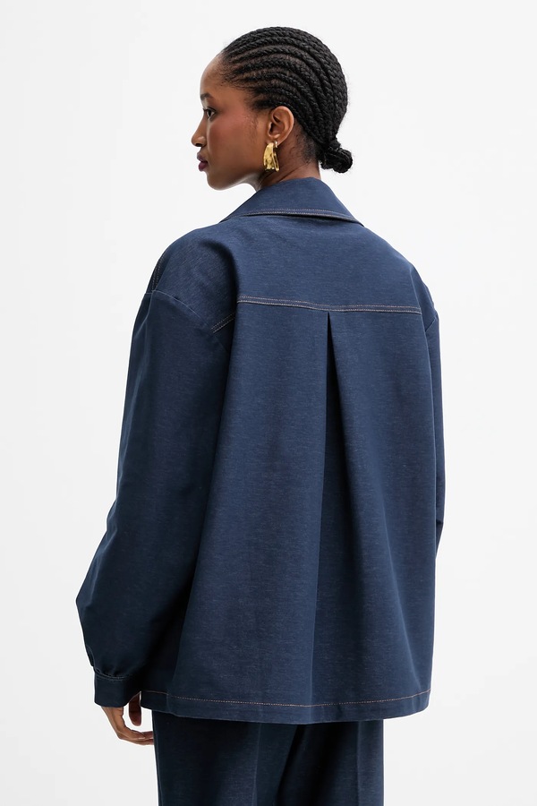 Сорочка MM by Max Mara ORLEANS колір синій фото 2