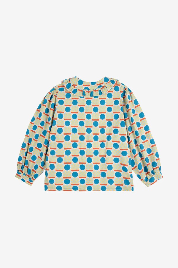Дитяча бавовняна сорочка Bobo Choses Geometric Scacs колір зелений фото 2