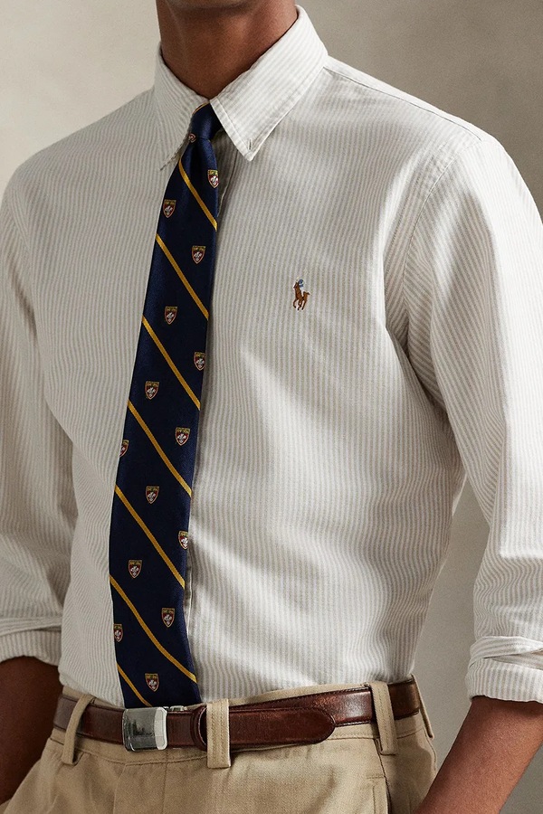 Сорочка чоловіча Polo Ralph Lauren колір бежевий фото 4