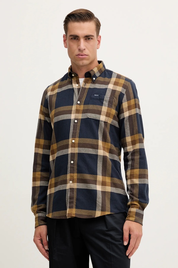 Бавовняна сорочка Barbour FOLLEY колір синій