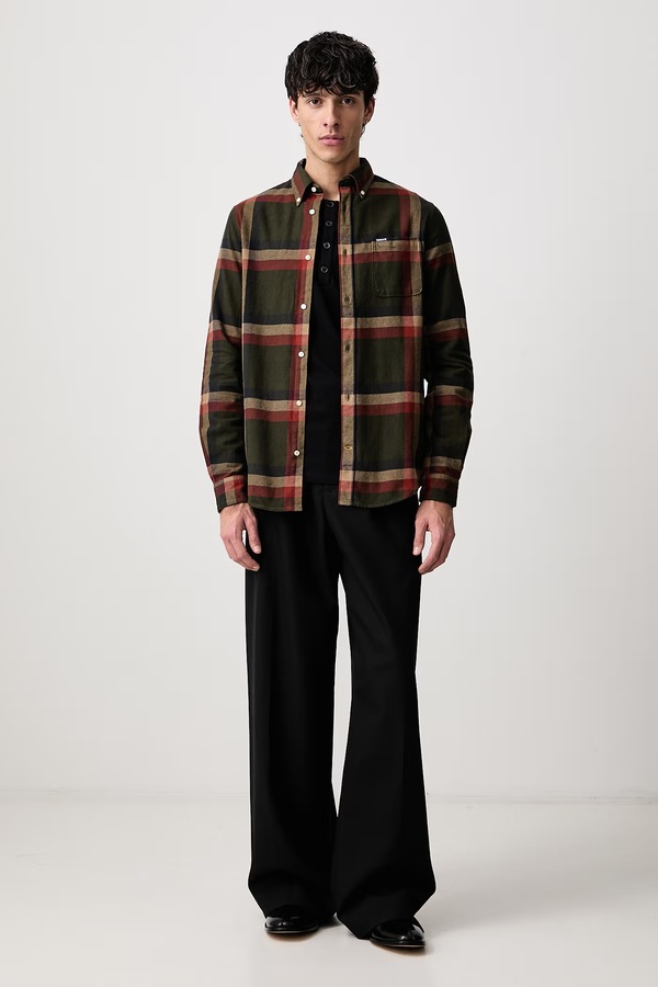 Сорочка чоловіча бавовняна Barbour FOLLEY колір зелений фото 2