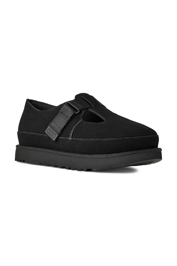 Замшеві туфлі UGG Goldenstar Mary Jane колір чорний