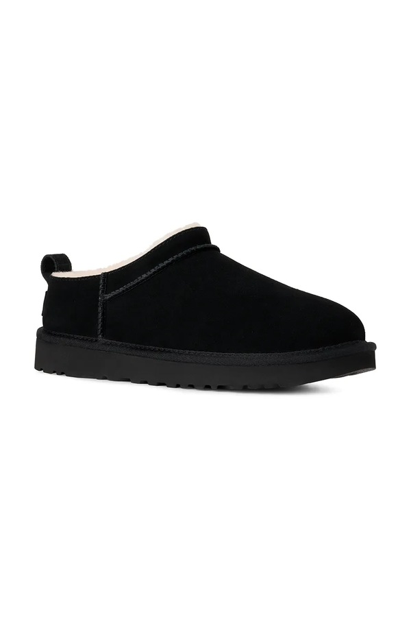 Замшеві капці UGG Classic Micro колір чорний
