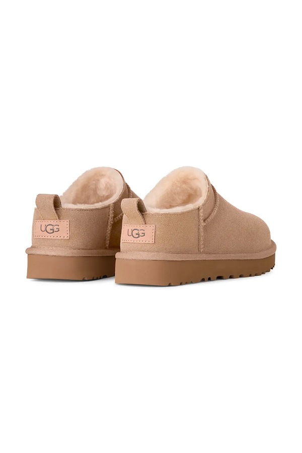 Замшеві капці UGG Classic Micro колір бежевий фото 2