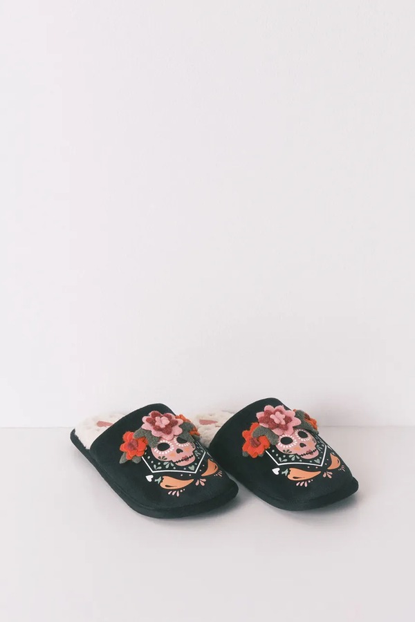 Тапочки women'secret HALLOWEEN колір чорний фото 4