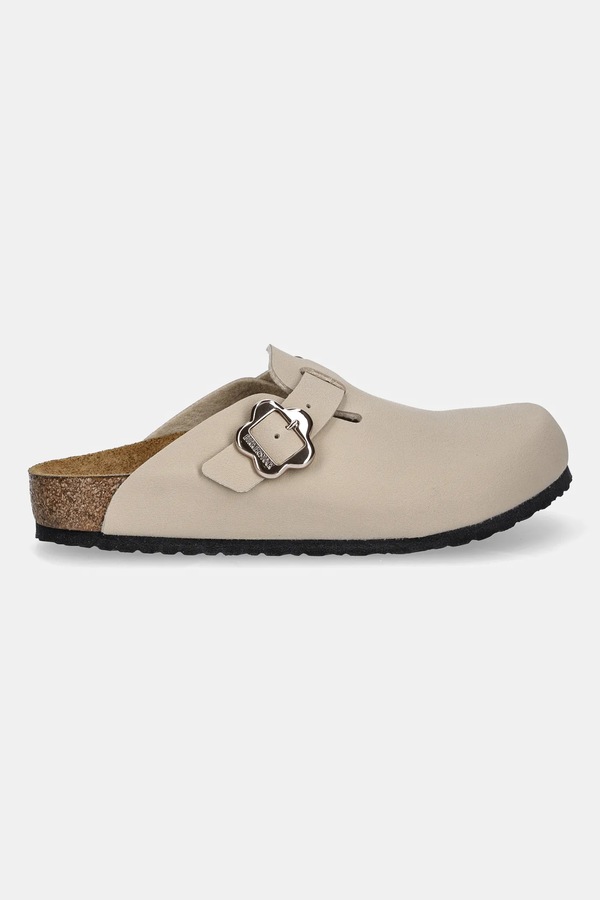 Дитячі шльопанці Birkenstock Boston колір бежевий