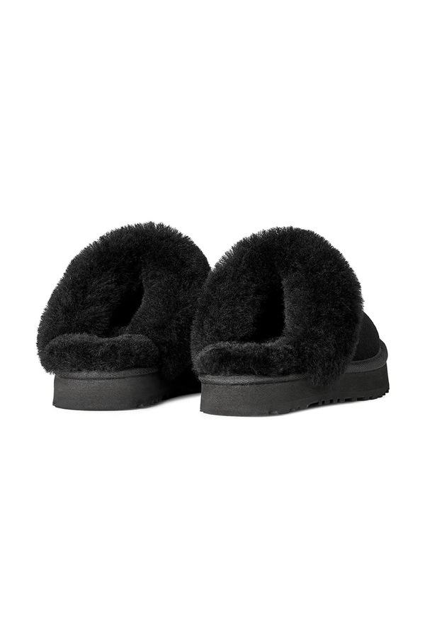 Дитячі замшеві капці UGG DISQUETTE колір чорний фото 2