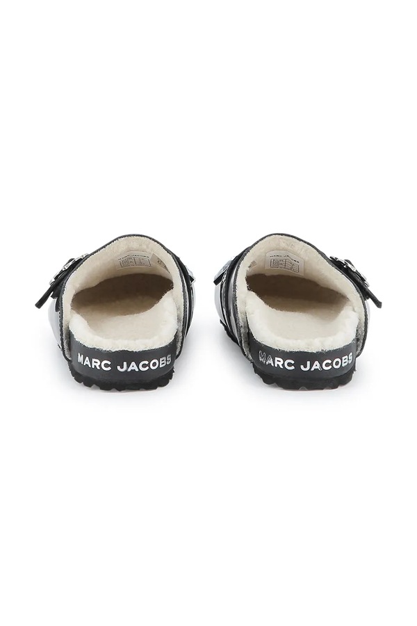 Дитячі шльопанці MARC JACOBS колір чорний фото 3