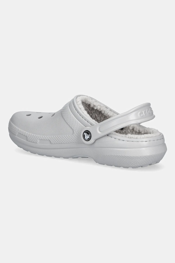 Тапочки Crocs Classic Lined Clog колір сірий фото 2