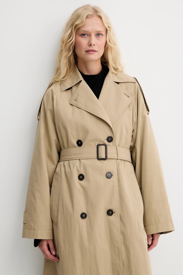 Тренч Weekend Max Mara GHIA колір бежевий фото 4