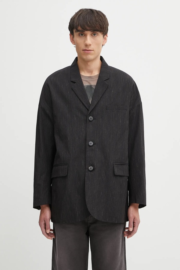 Піджак з вовною Visvim hammons jkt santome колір чорний