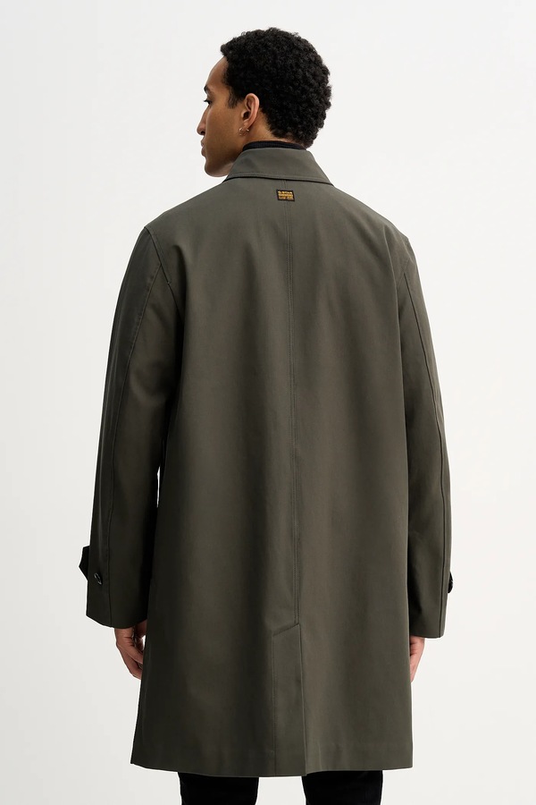Хлопковое пальто G-Star 0 Car coat цвет зеленый фото 2