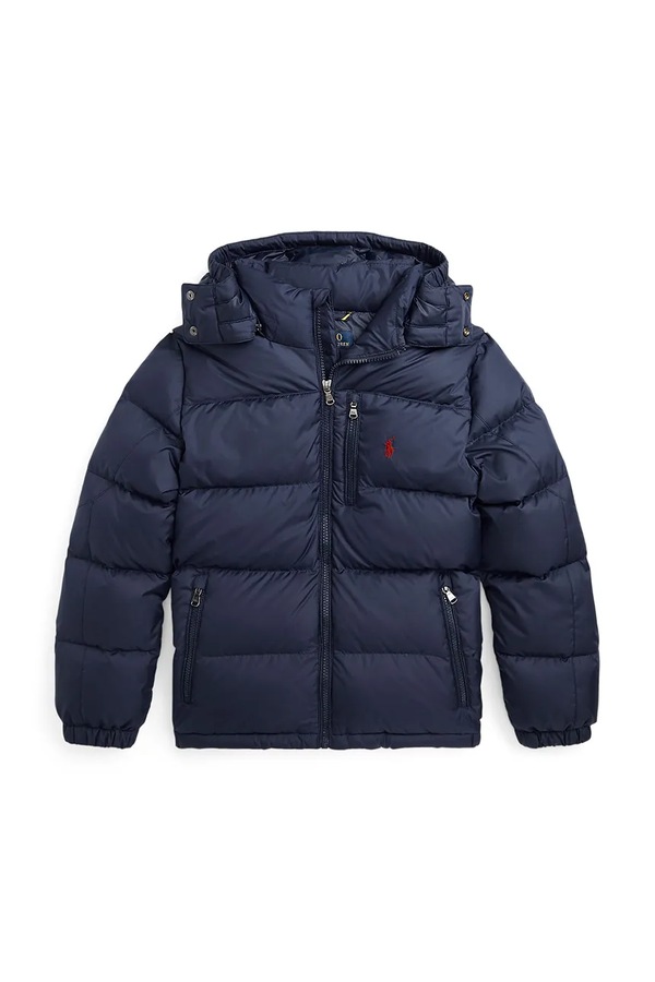 Дитяча пухова куртка Polo Ralph Lauren колір синій
