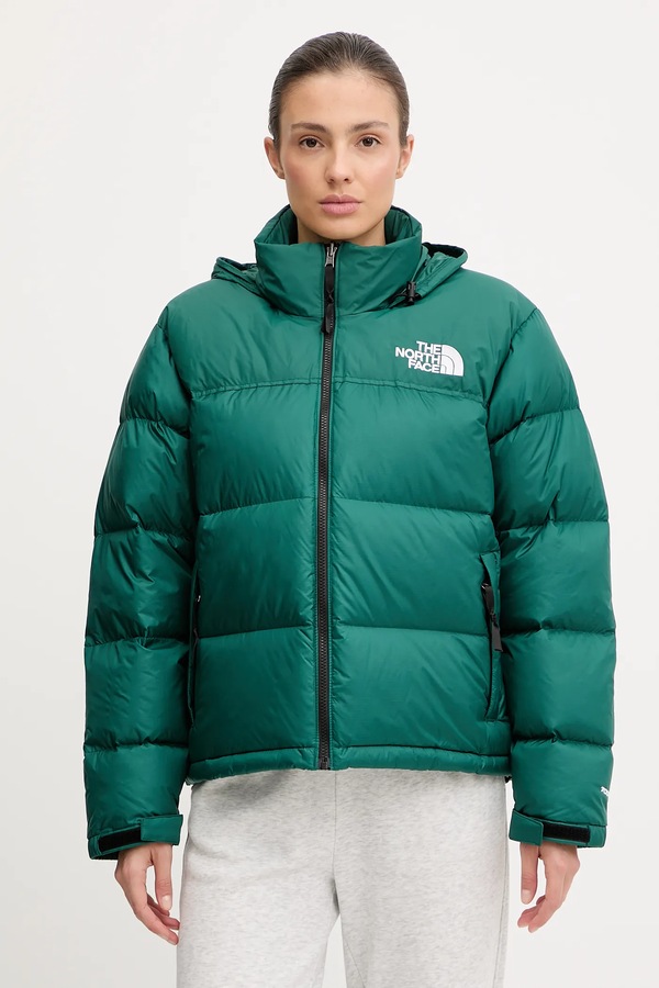 Пухова куртка The North Face 1996 Retro Nuptse колір зелений