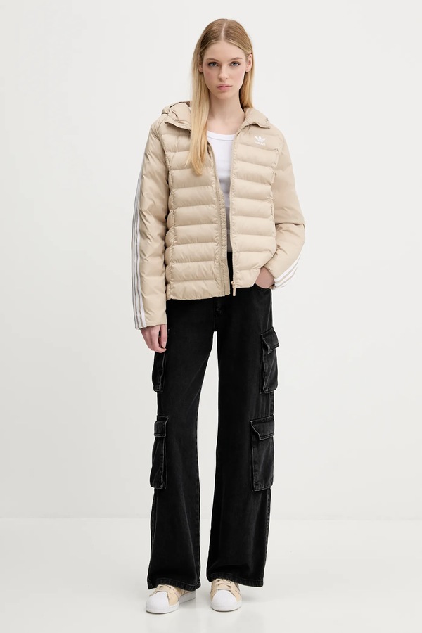 Куртка adidas Originals Slim Jacket колір бежевий
