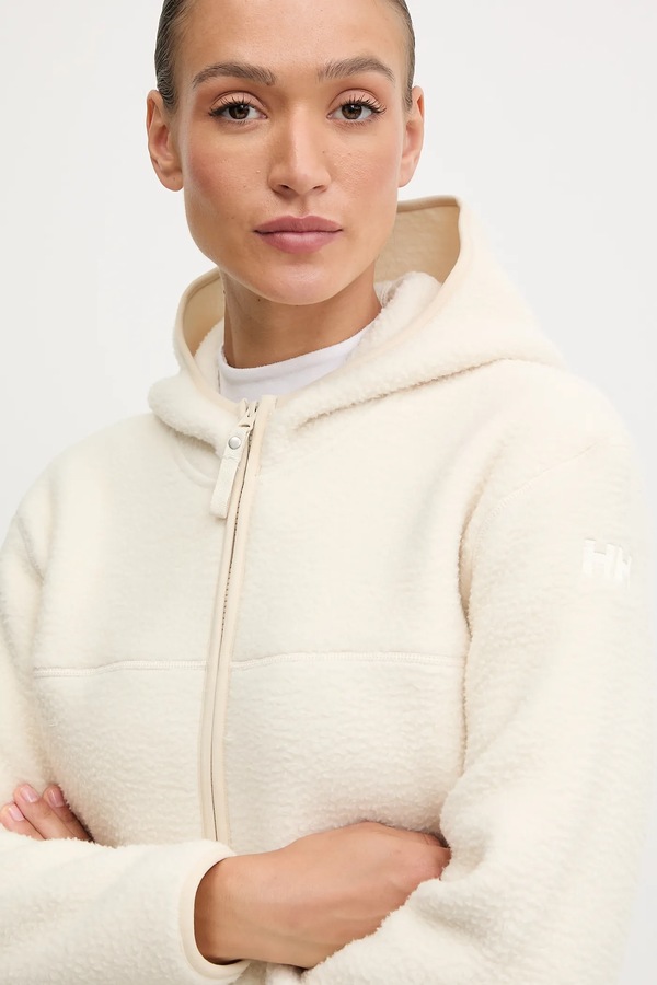 Флісова кофта Helly Hansen MAUD PILE колір бежевий фото 4