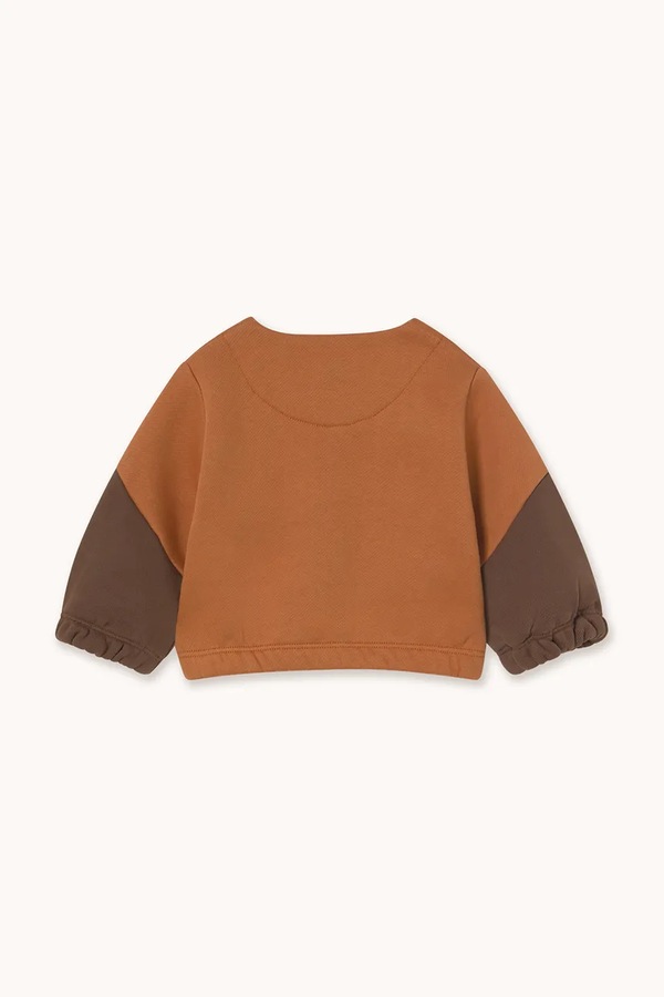 Куртка для младенцев Tinycottons TINY COLOR BLOCK BABY JACKET цвет коричневый