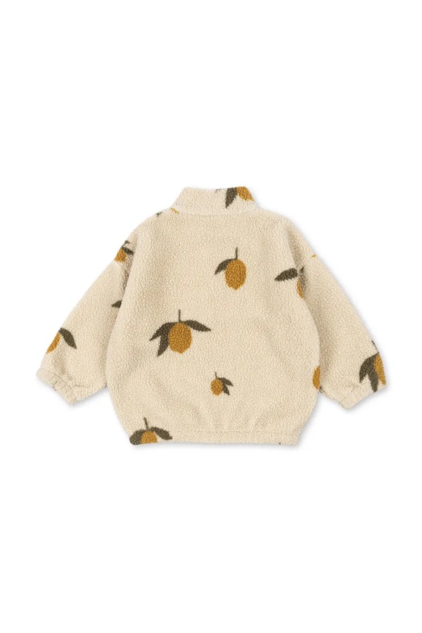 Флісова кофта дитяча Konges Sløjd JODY TEDDY JACKET GRS колір бежевий