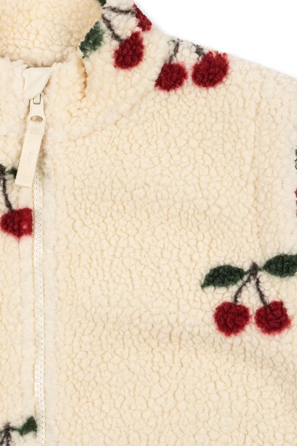 Дитяча безрукавка Konges Sløjd JODY TEDDY VEST GRS колір бежевий фото 2