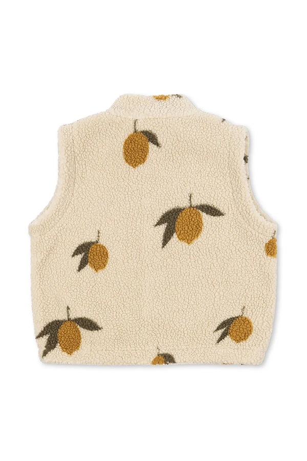 Дитяча безрукавка Konges Sløjd JODY TEDDY VEST GRS колір бежевий фото 2