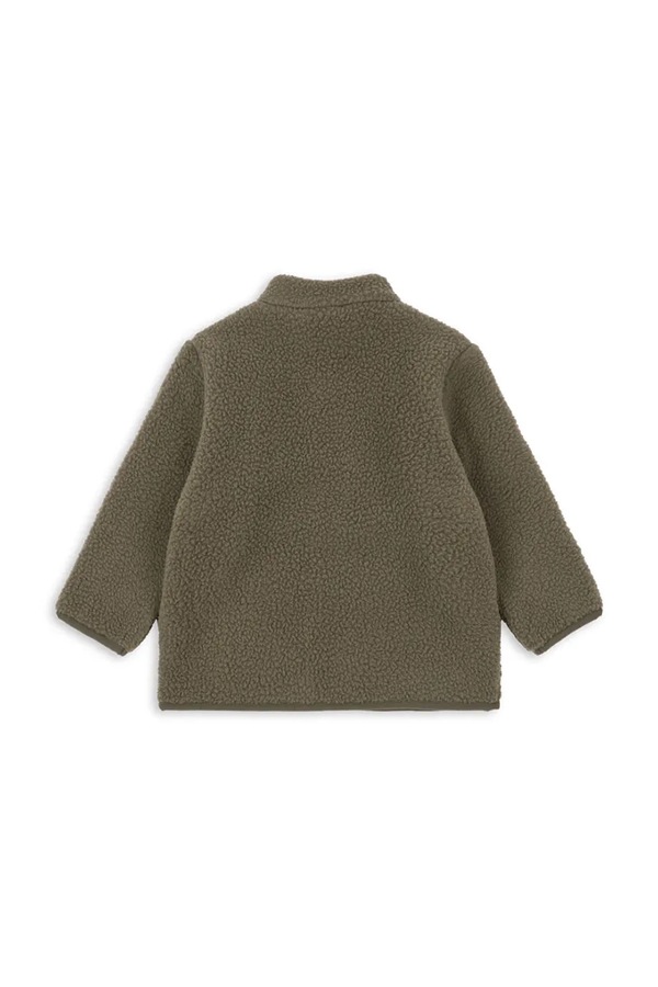 Дитяча кофта Konges Sløjd THERMY FLEECE JACKET GRS колір зелений фото 2