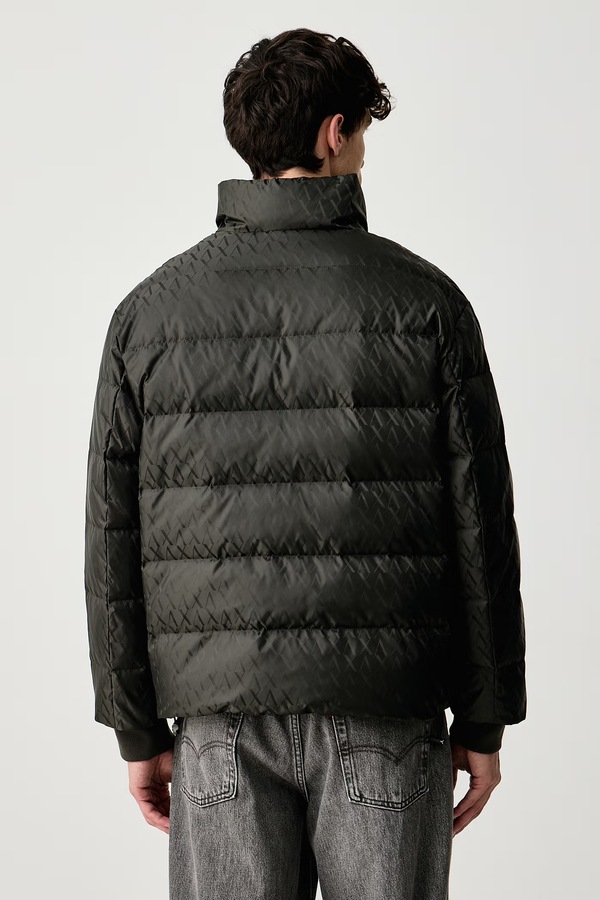 Пухова куртка чоловіча Armani Exchange колір сірий фото 2