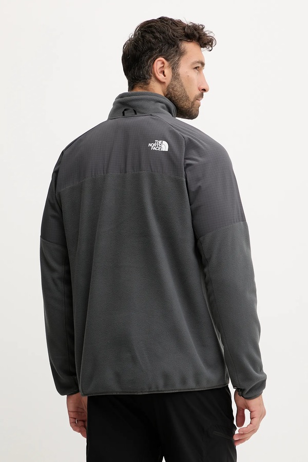 Спортивна кофта флісова The North Face Glacier Heavyweight колір сірий фото 3