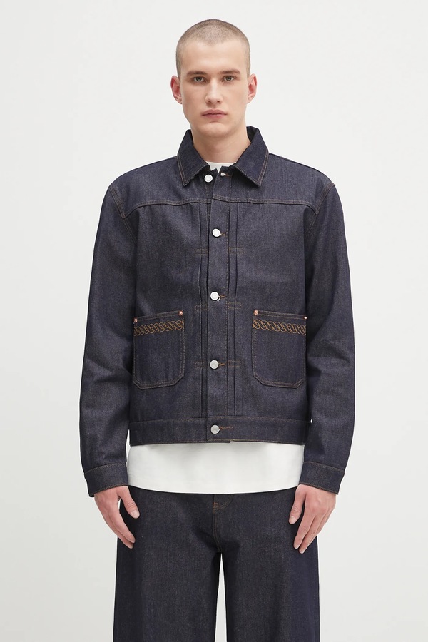 Джинсовая куртка Drôle de Monsieur La Veste Denim Brut цвет синий