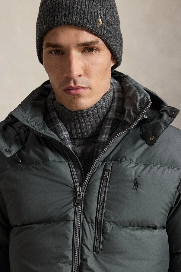 Пухова куртка чоловіча Polo Ralph Lauren колір сірий фото 4