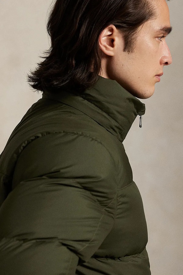 Пухова куртка чоловіча Polo Ralph Lauren колір коричневий фото 4